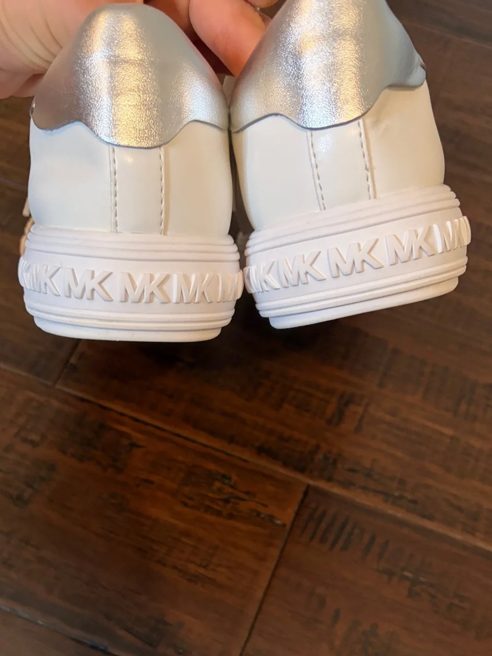 Michael Kors White Leather Low-Top Sneakers Classic casual elevated luxury cool